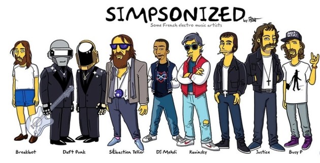 French Electro DJs Simpsonized!